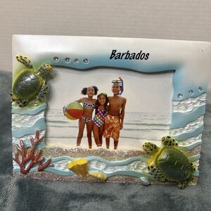 Barbados Jeweled Ocean Turtle Picture Frame 4x6